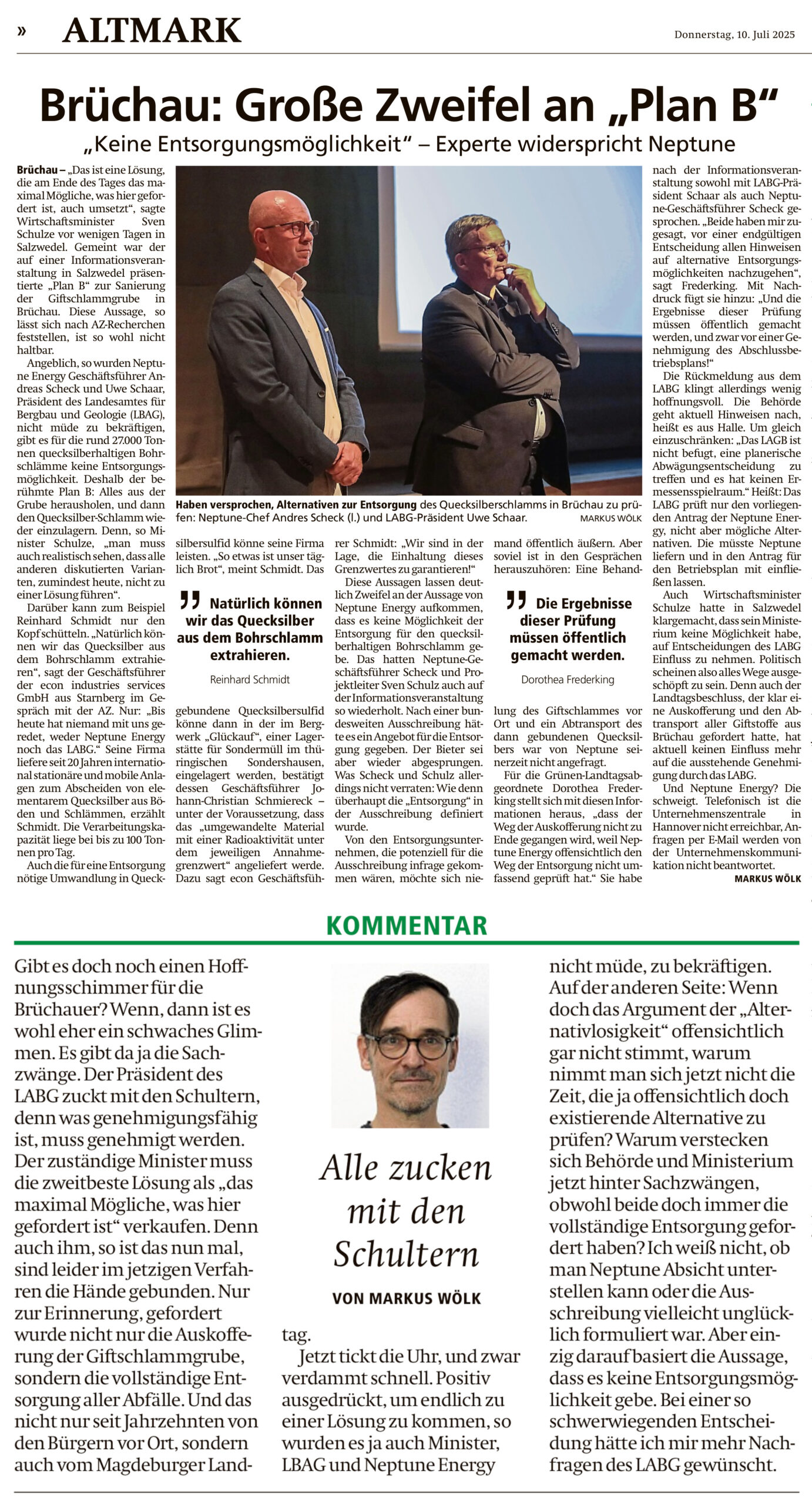 Quelle: Altmark Zeitung 10.07.2025