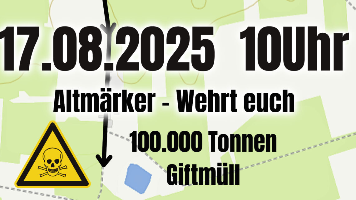 Brüchau DEMO am 17.08.25 um 10 Uhr
